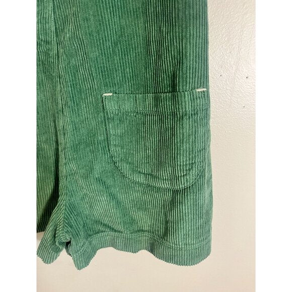 Boden Corduroy Romper Green 11Y Floral Boho Hippie Indie Classic Chic Shortalls - Picture 9 of 12